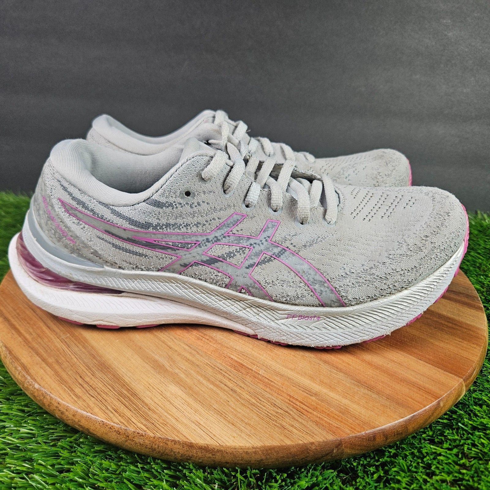 Asics Gel-Kayano 29 Shoes Womens 9 Wide Gray Pink Athletic Running Sneakers
